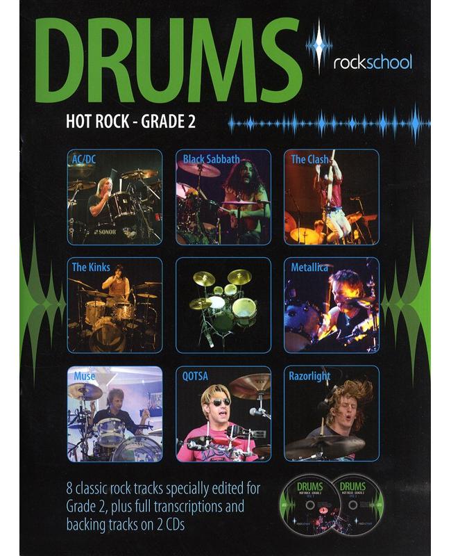 Rockschool Drums Hot Rock Grade 2, Buch