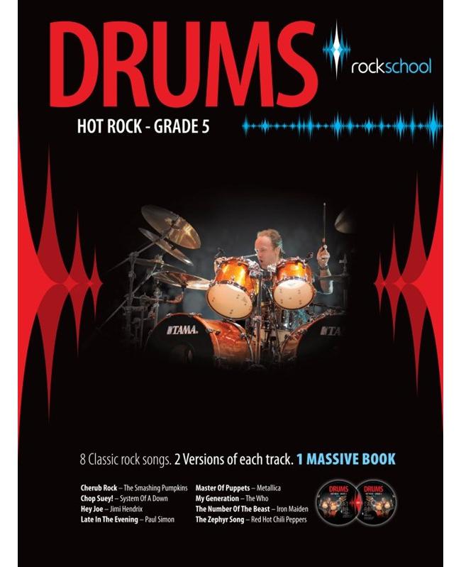 Rockschool Drums Hot Rock Grade 5, Buch