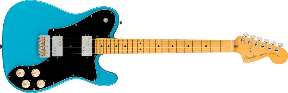 Fender American Professional II Telecaster® Deluxe Maple Fingerboard Miami Blue