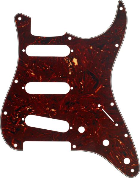 Fender Pickguard Stratocaster S/S/S 11-Hole Mount Tortoise Shell 4-Ply