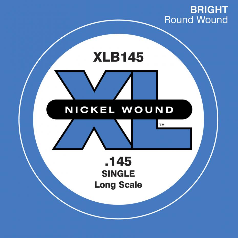 D´Addario XLB125T Single XL Nickel Wound 145 Long Scale