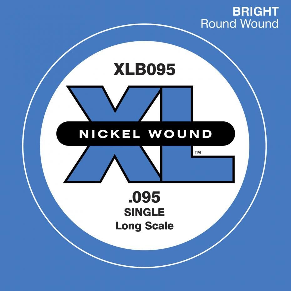 D´Addario XLB095 Single XL Nickel Wound 095 Long Scale