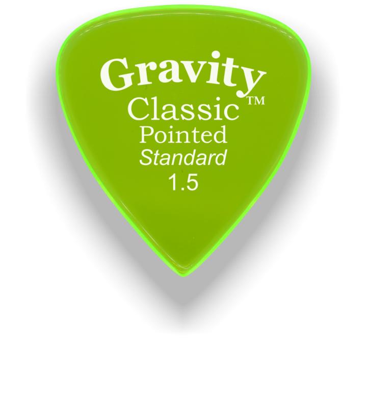 GRAVITY Pointed 1,5mm unpolished fluor.green