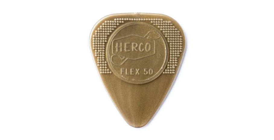 Dunlop Herco Nylon Flex 50 Picks Player´s Pack 12 pcs. gold light