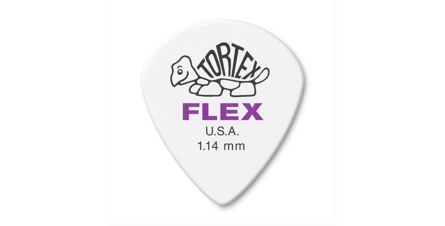 Dunlop Tortex Flex Jazz III Picks Player´s Pack 12 pcs. white, 1.14 mm