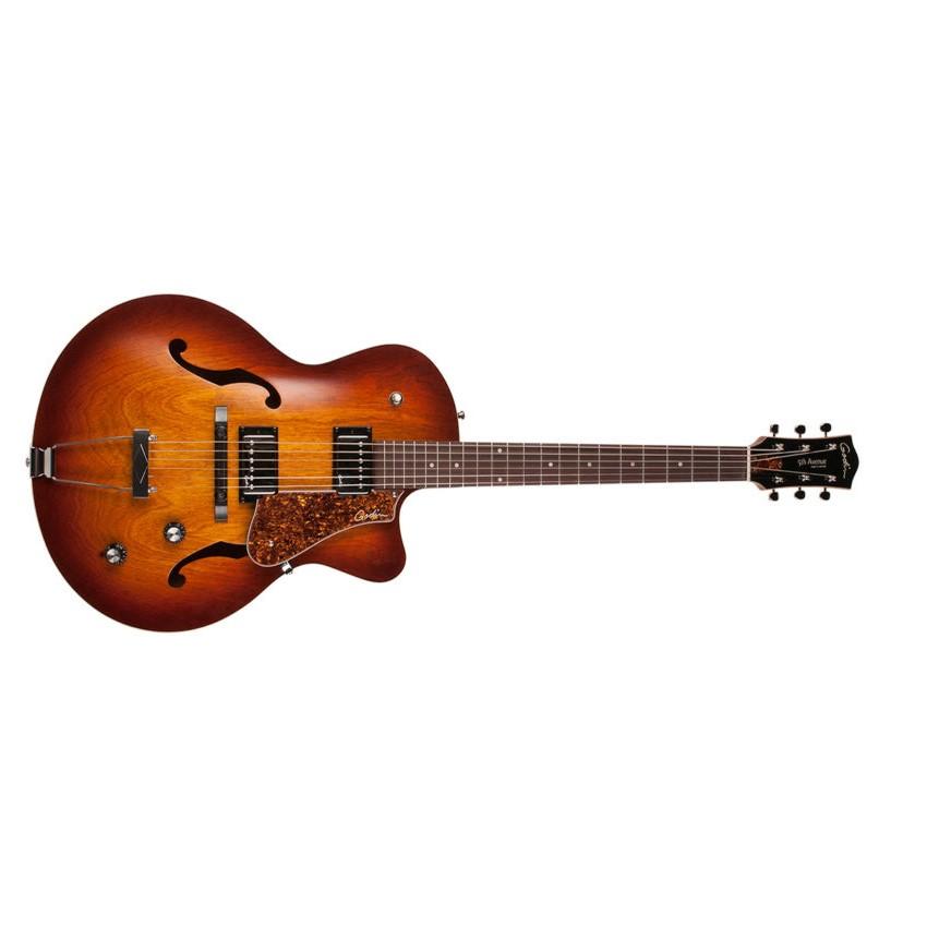 Godin 5th Avenue CW Kingpin II HB cognac burst