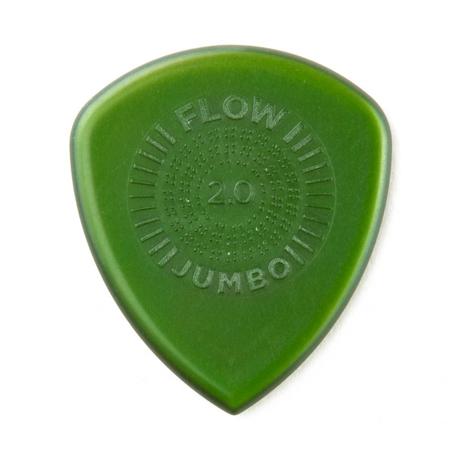 Dunlop Flow Jumbo Picks with Grip Player´s Pack 3 pcs. green 2.00 mm