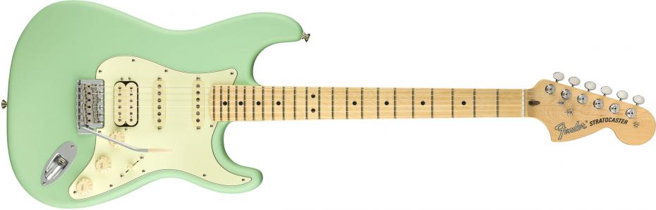 Fender American Performer Stratocaster HSS Maple Fingerboard Satin Surf Green