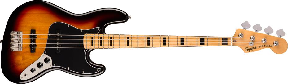 Fender Squier Classic Vibe 70s Jazz Bass Maple Fingerboard 3-Color Sunburst