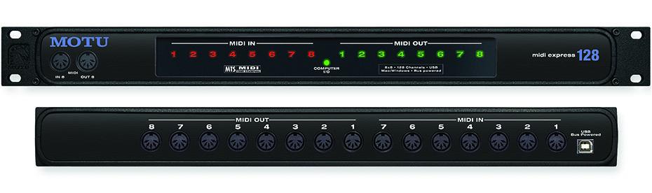 MOTU MIDI-Express-128-USB 8in/out