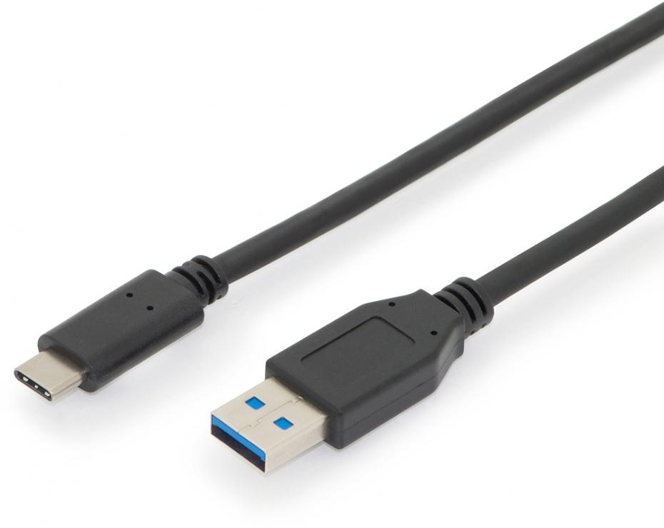 USB-C 3.1 Kabel C/male auf A/male Stecker 1m