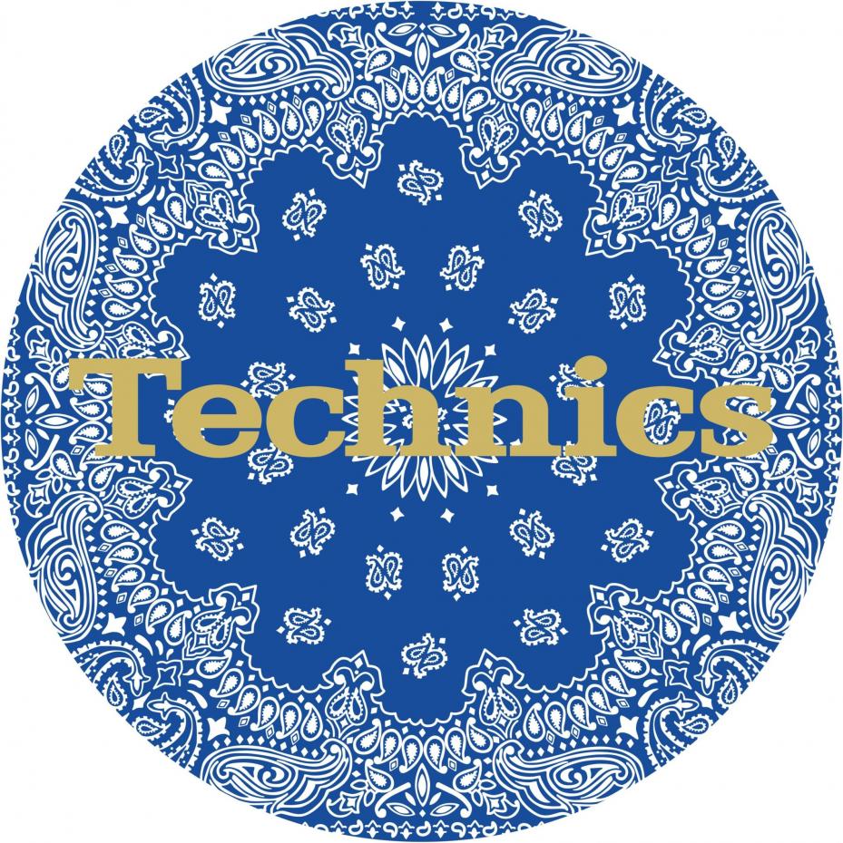 Magma Slipmats Technics Bandana Blau